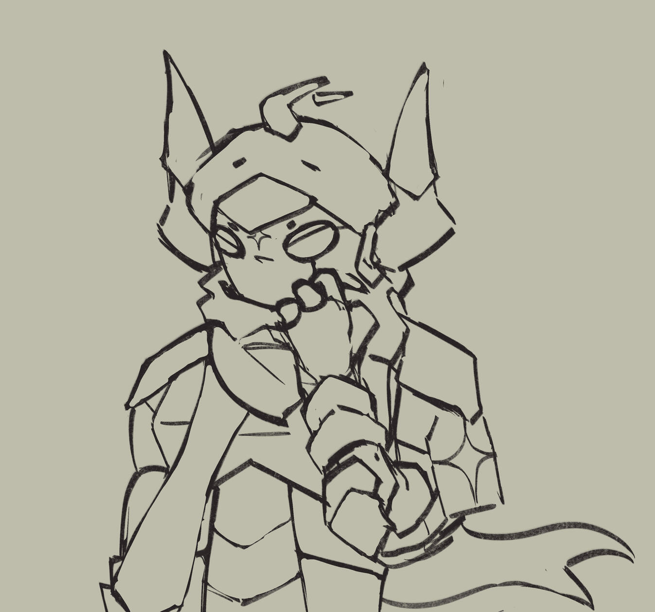 Biograft OC / Half-Body / Lineart Biograft OC / Half-Body / Lineart