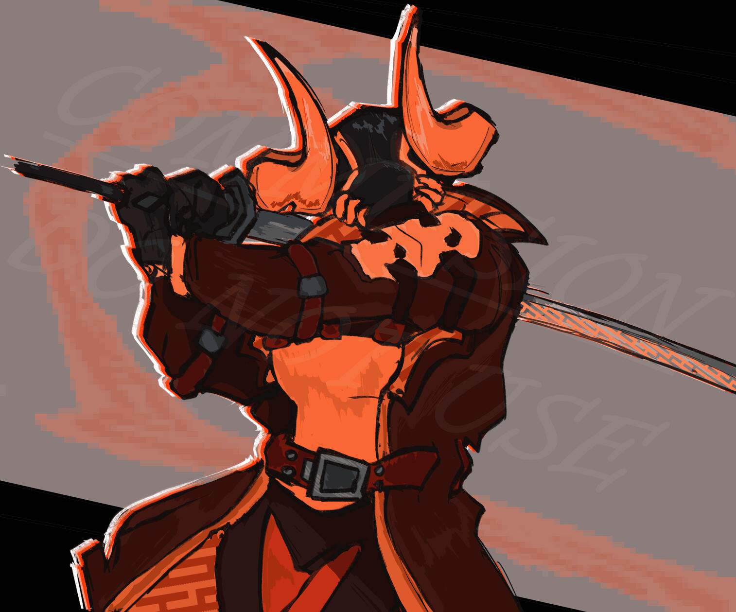 Neo Katana / Half-Body / Flat Color Neo Katana / Half-Body / Flat Color